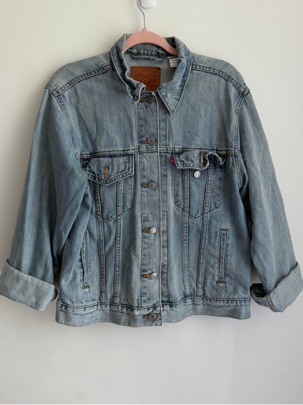 Light Blue Denim Jacket - Classic Button-Up - Picture 3 of 4